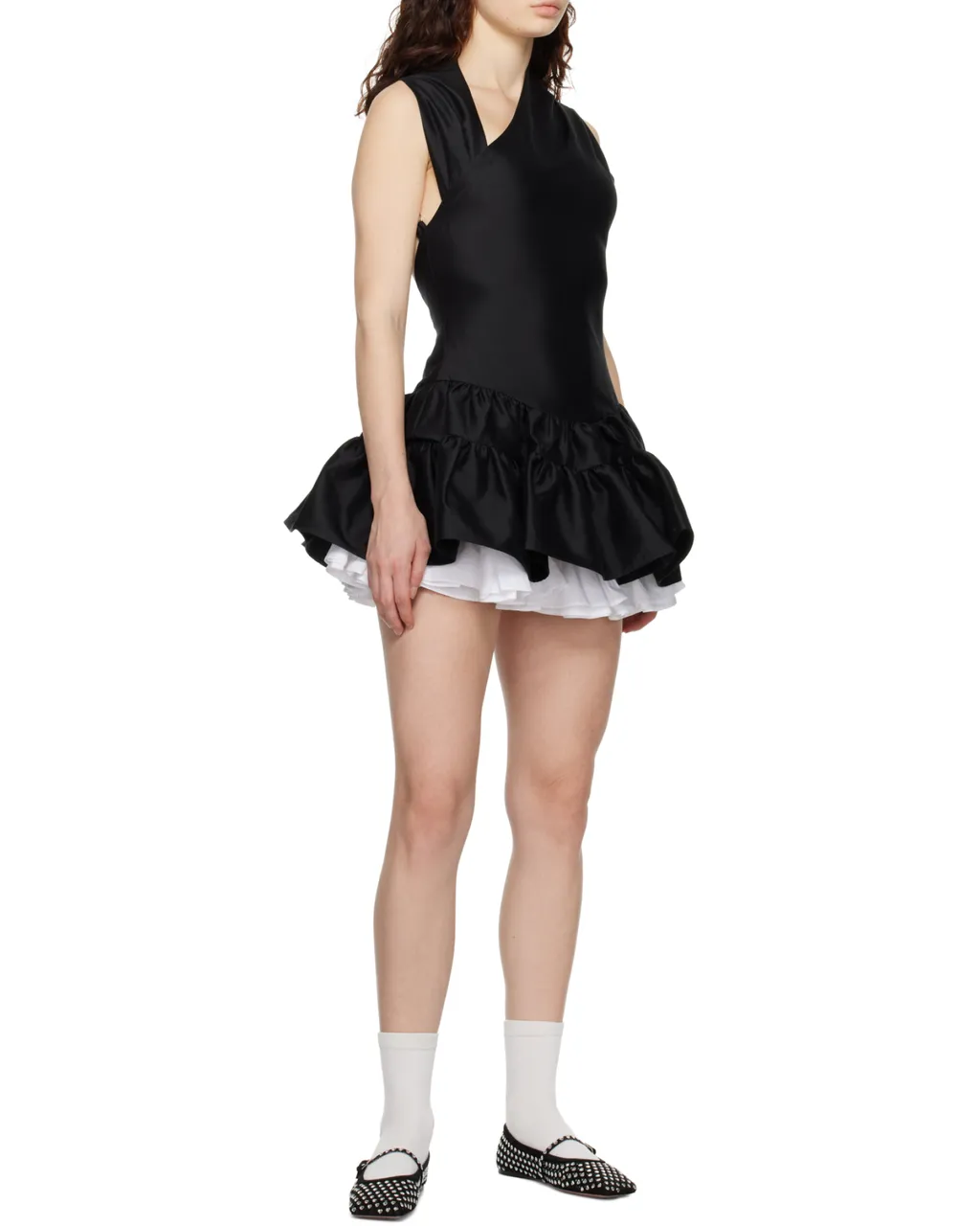 Crystal Heart Ballet Flats