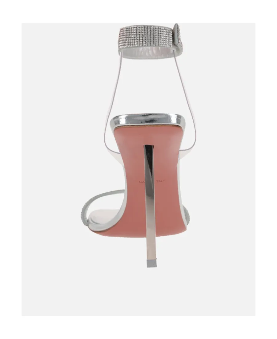 Square-Headed High-Heeled Sandals