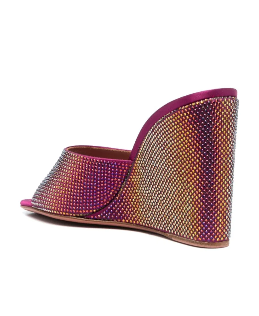 Lupita Crystal Wedge Mules