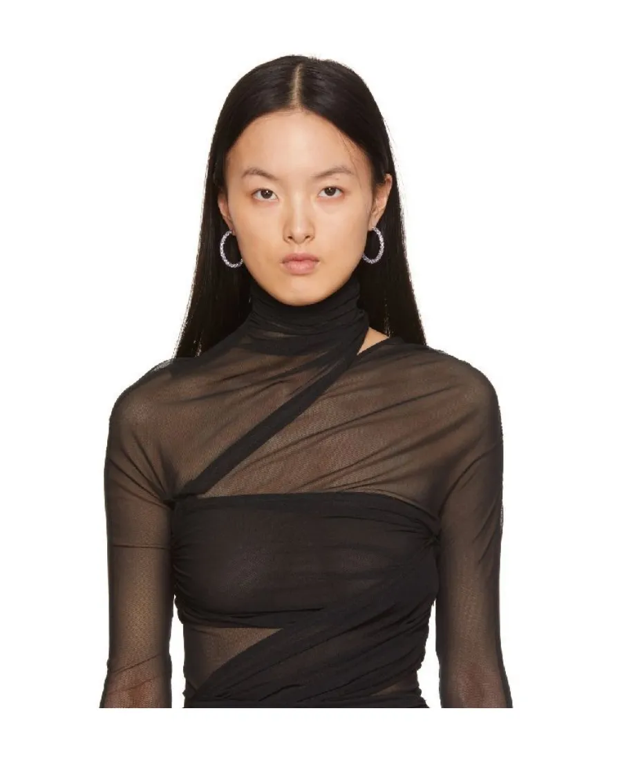 Cameron Crystal Hoop Earrings
