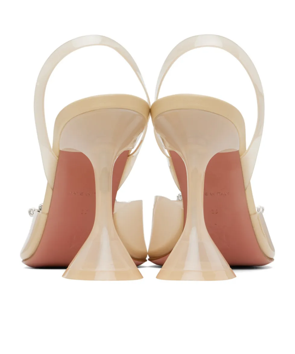 Begum Glass Sling High-Heeled Sandals