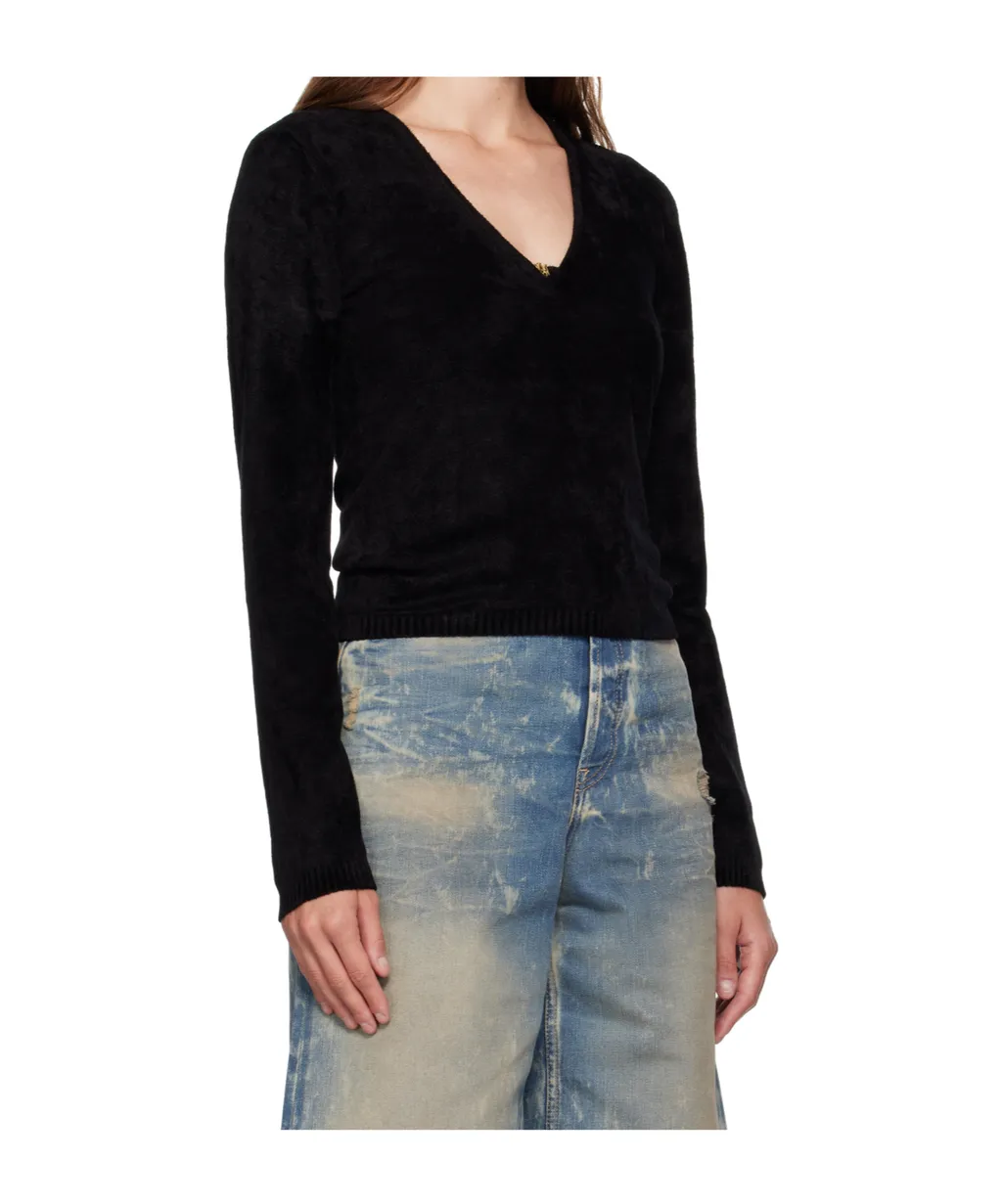 Velvet Long-Sleeved Top
