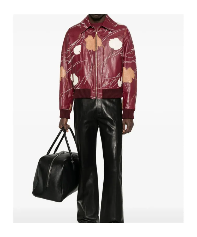 Leather Bomber Jacket