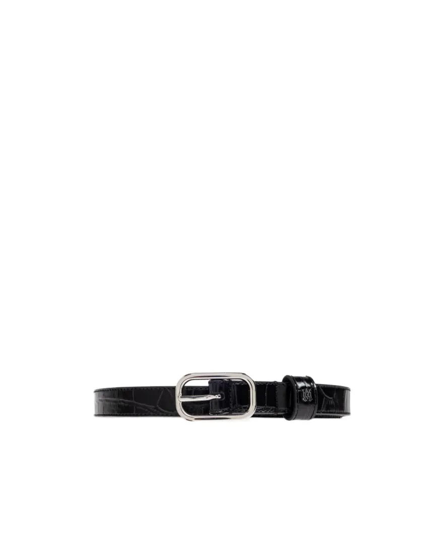 Crocodile-Embossed Belt