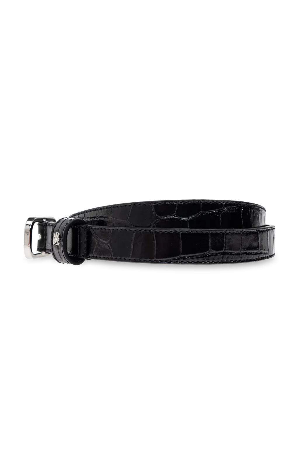 Crocodile-Embossed Belt