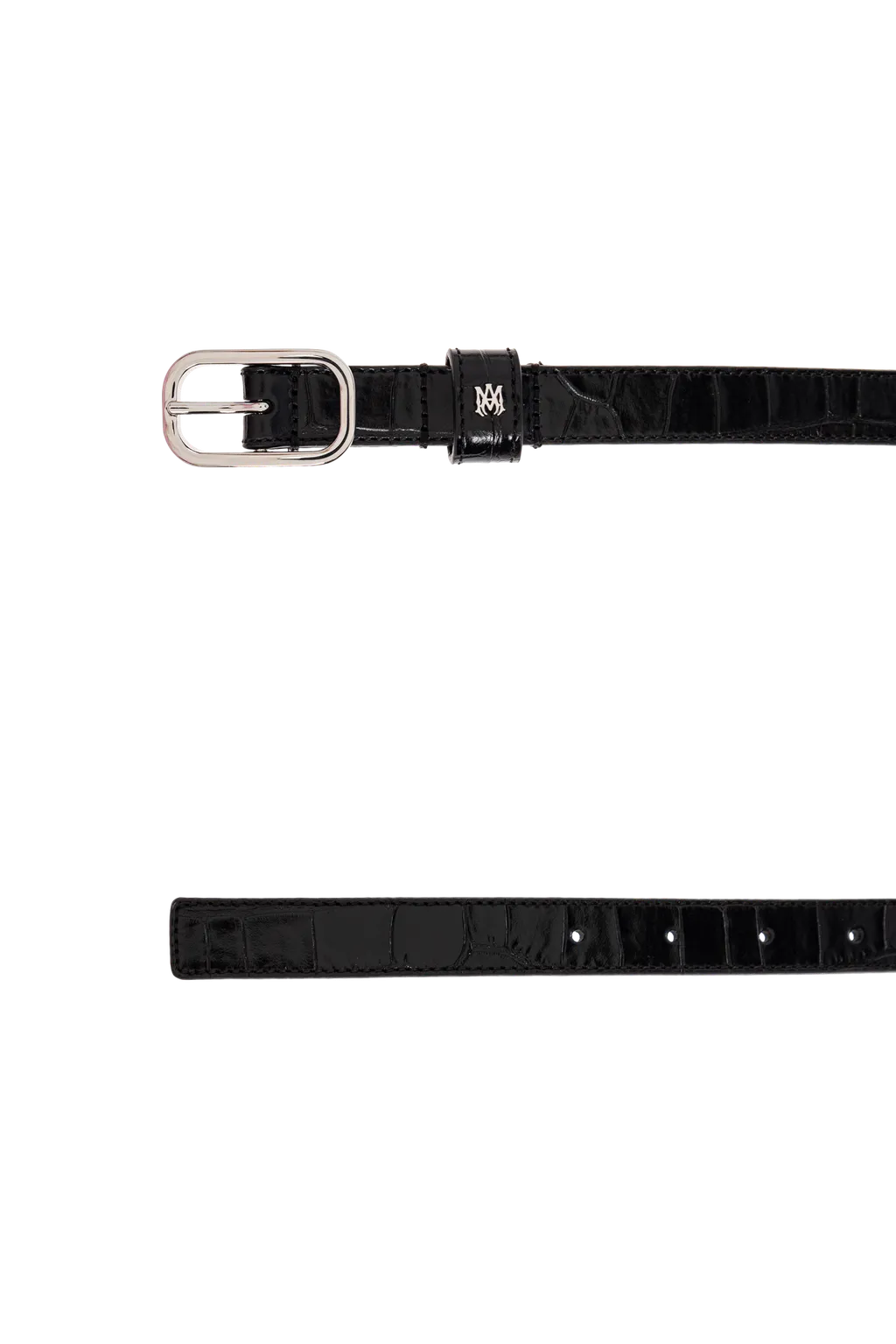 Crocodile-Embossed Belt