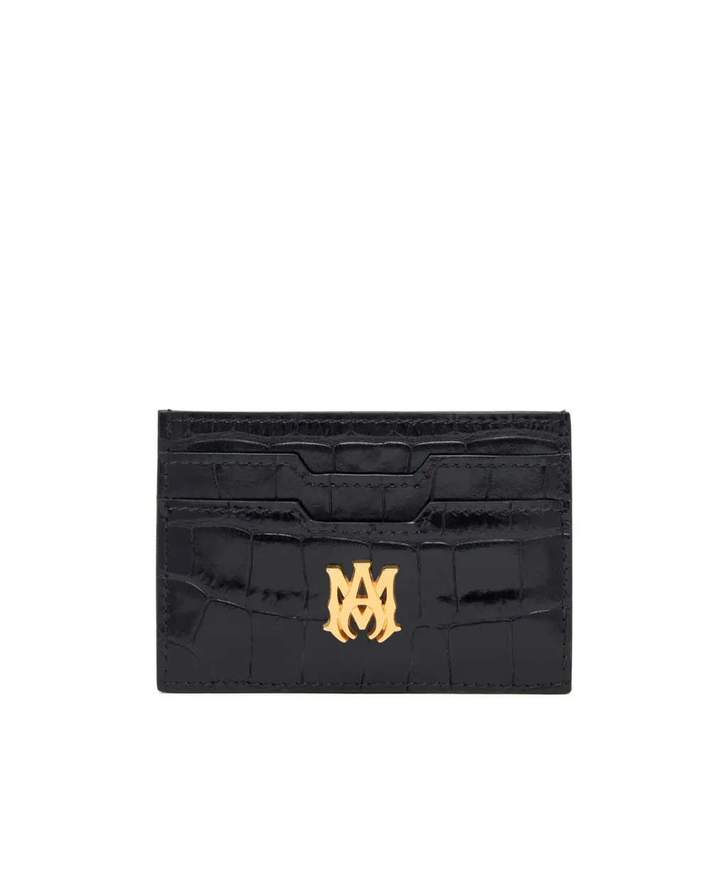 Logo Plaque Leather Wallet