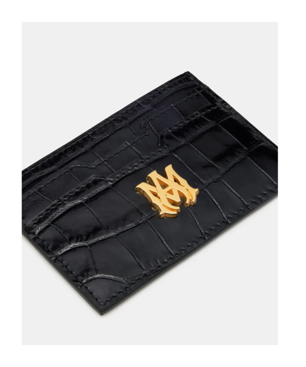 Logo Plaque Leather Wallet