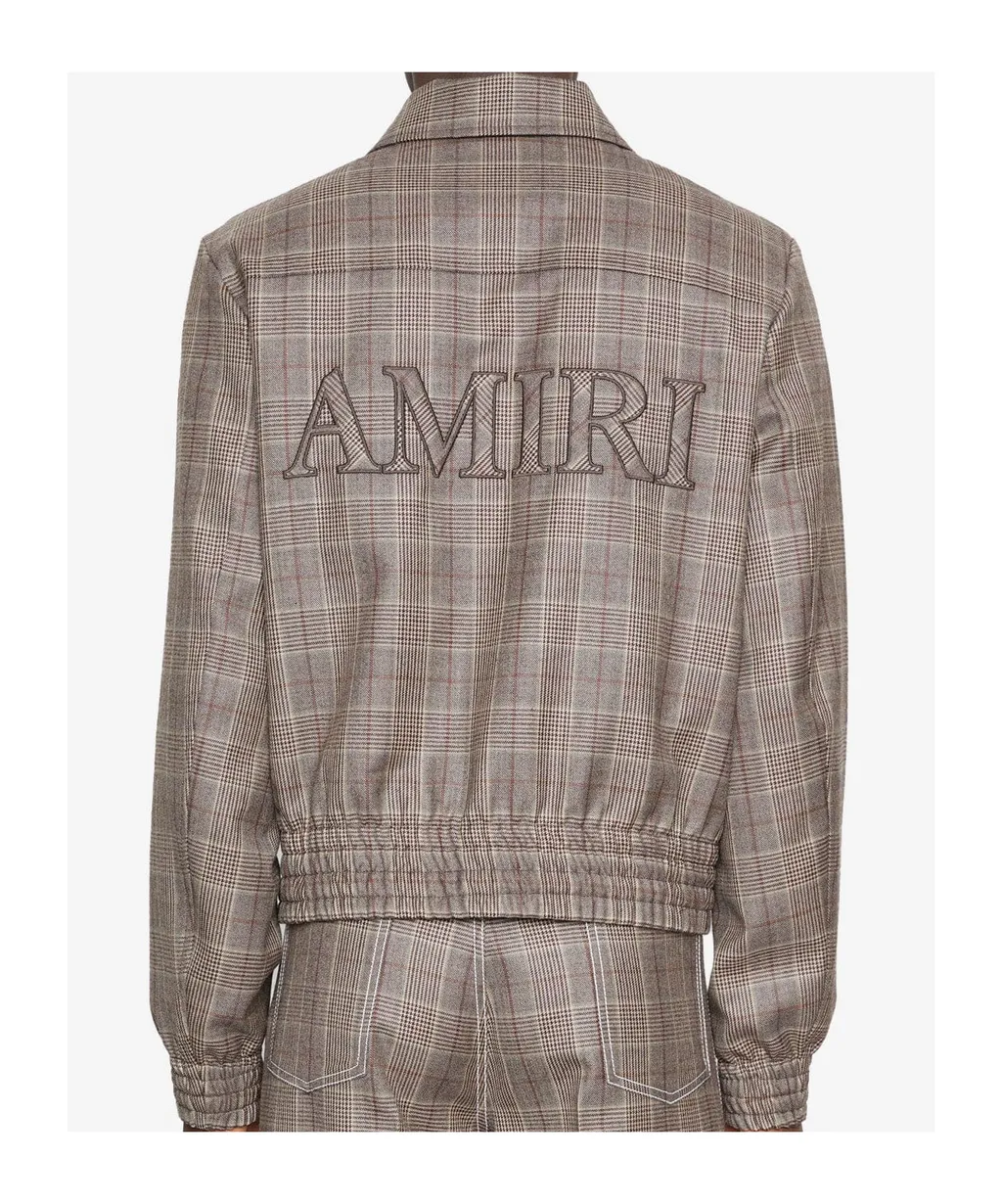 Zip-Up Checked Jacket
