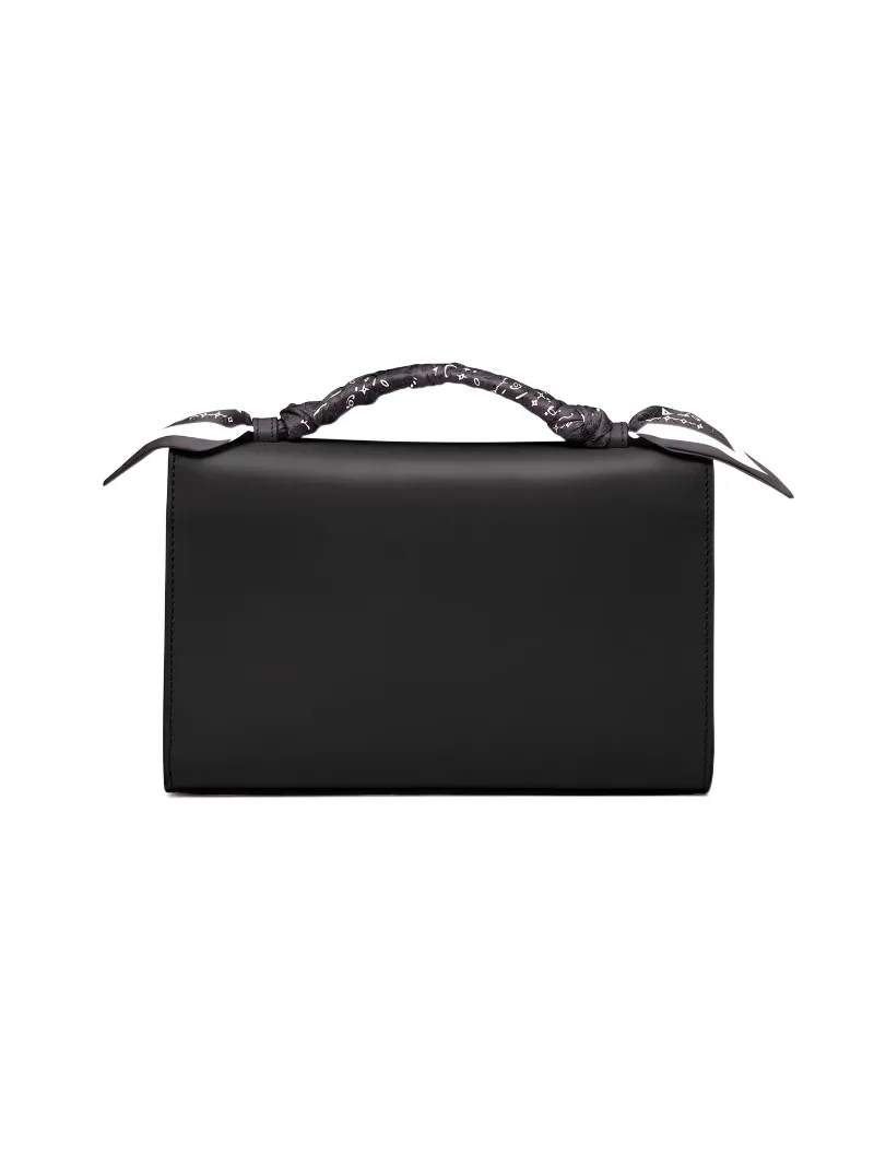 Logo-Plaque Leather Tote Bag