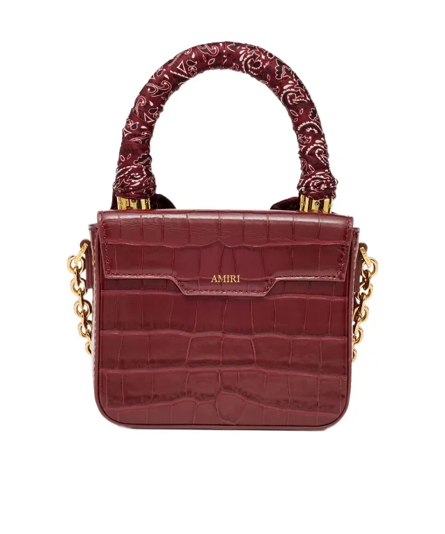 Croc Embossed Micro Ma Bag