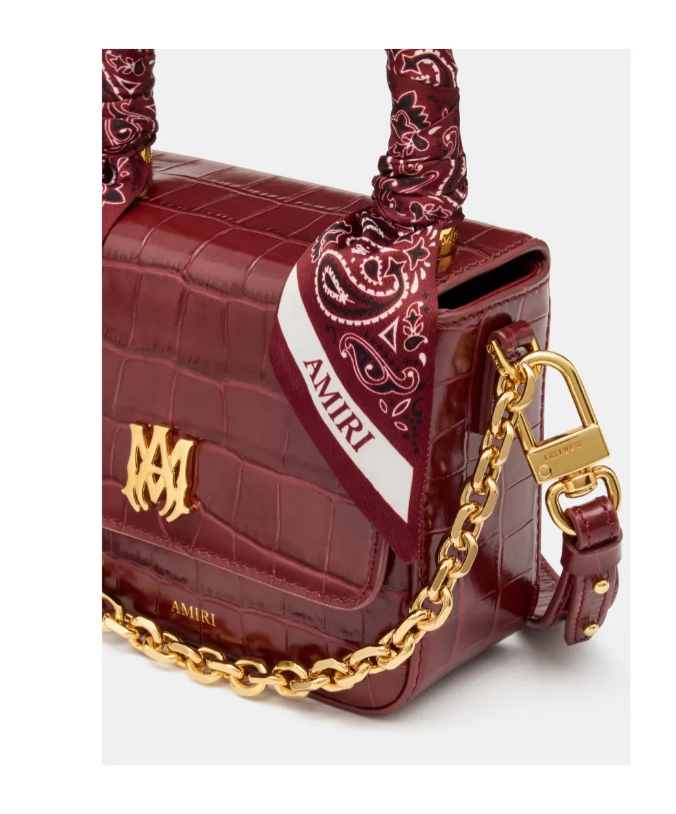 Croc Embossed Micro Ma Bag