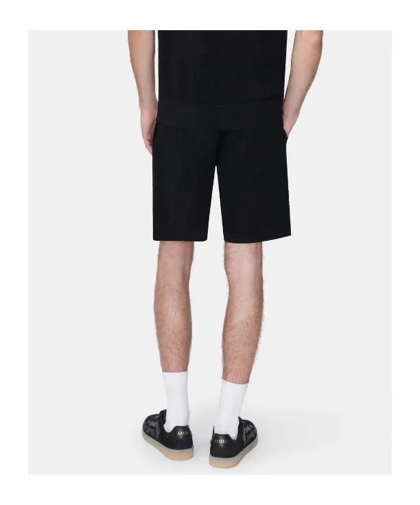Embroidered-Lettering Shorts
