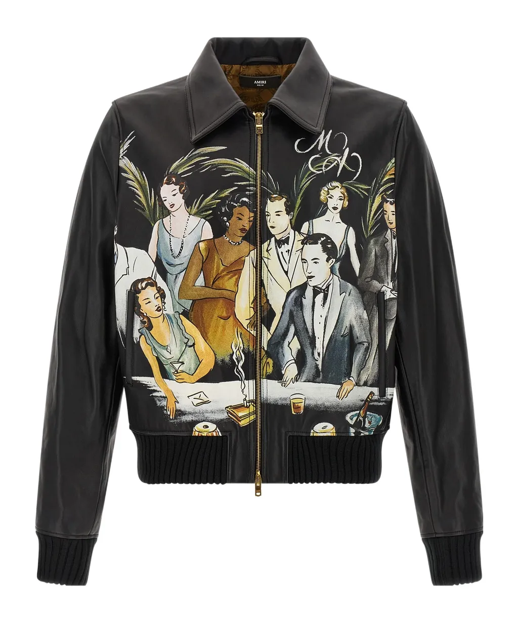 Leather Bomber Jacket