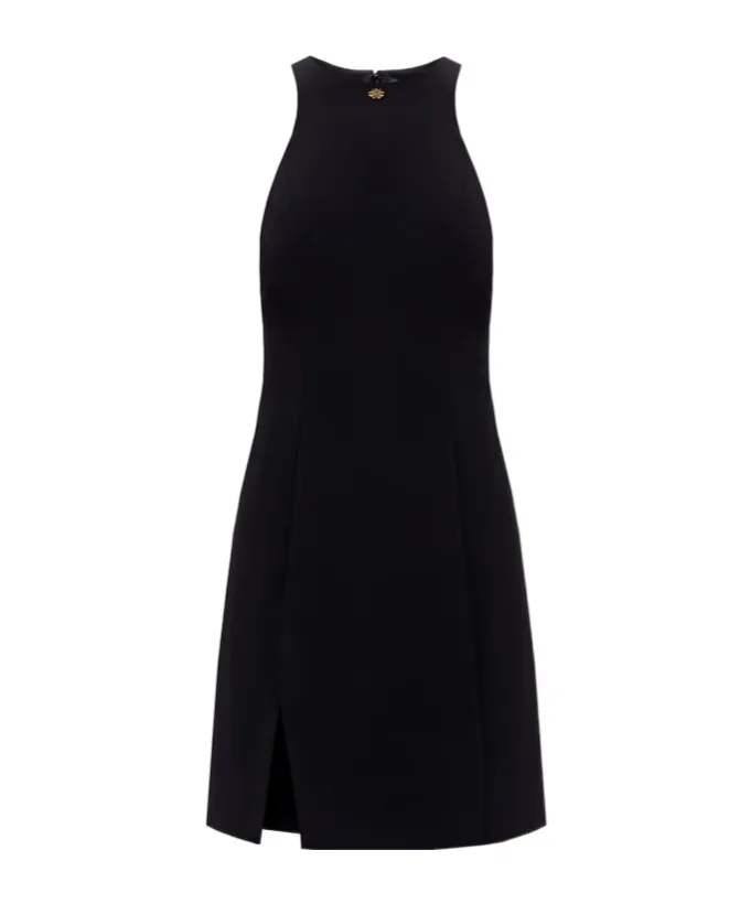 Halter-Neck Logo-Detail Mini Dress