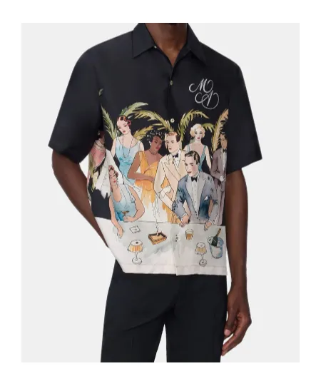 Illustration-Print Short-Sleeve Shirt
