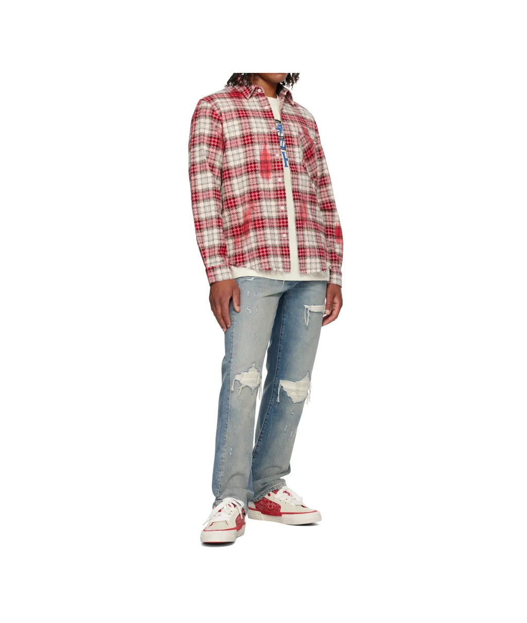 Ma Quad Bleached Flannel Shirt