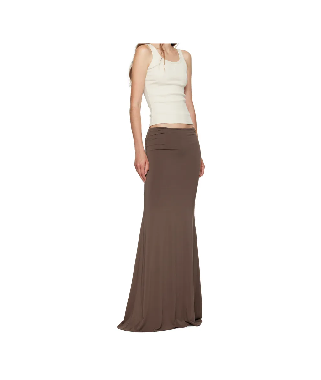Logo Chain Maxi Skirt