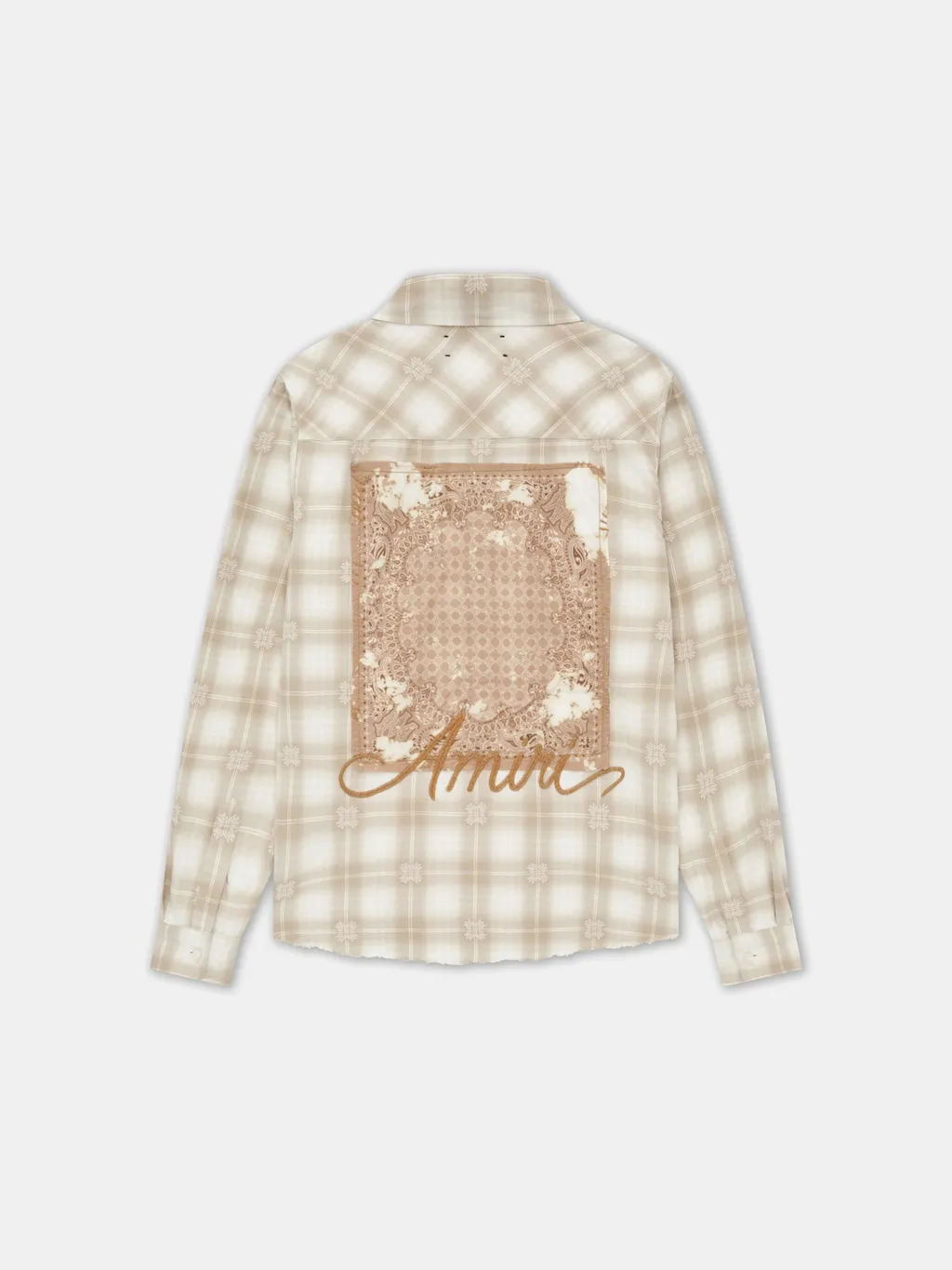 Checked Frayed Shirt