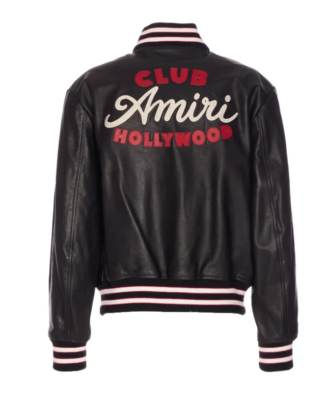 Leather Bomber Jacket