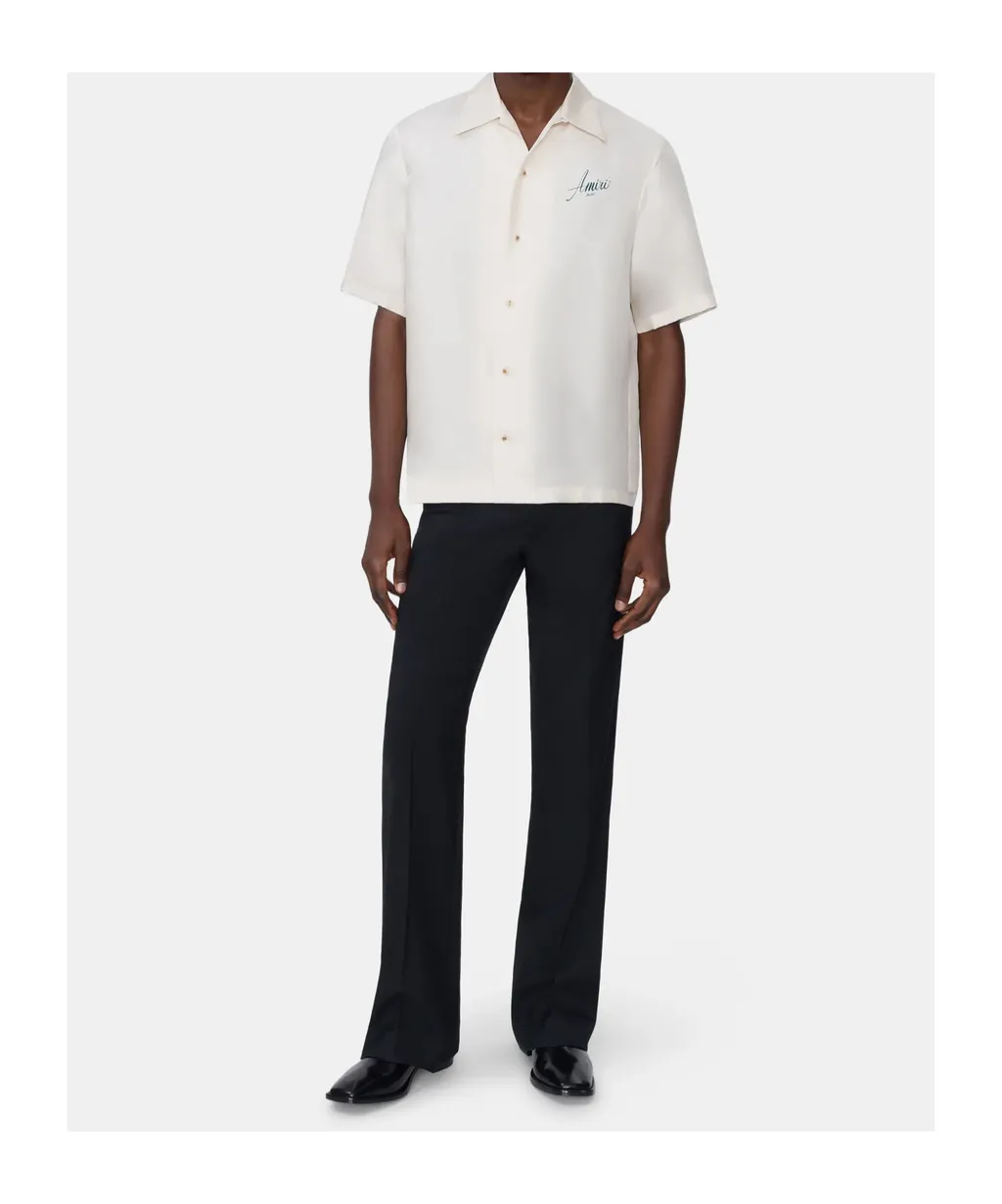 Boot-Cut Flared-Hem Trousers