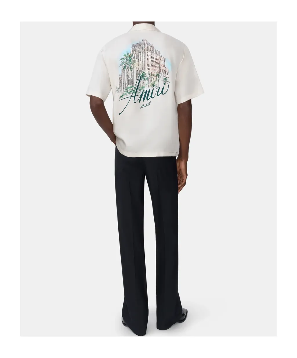 Boot-Cut Flared-Hem Trousers