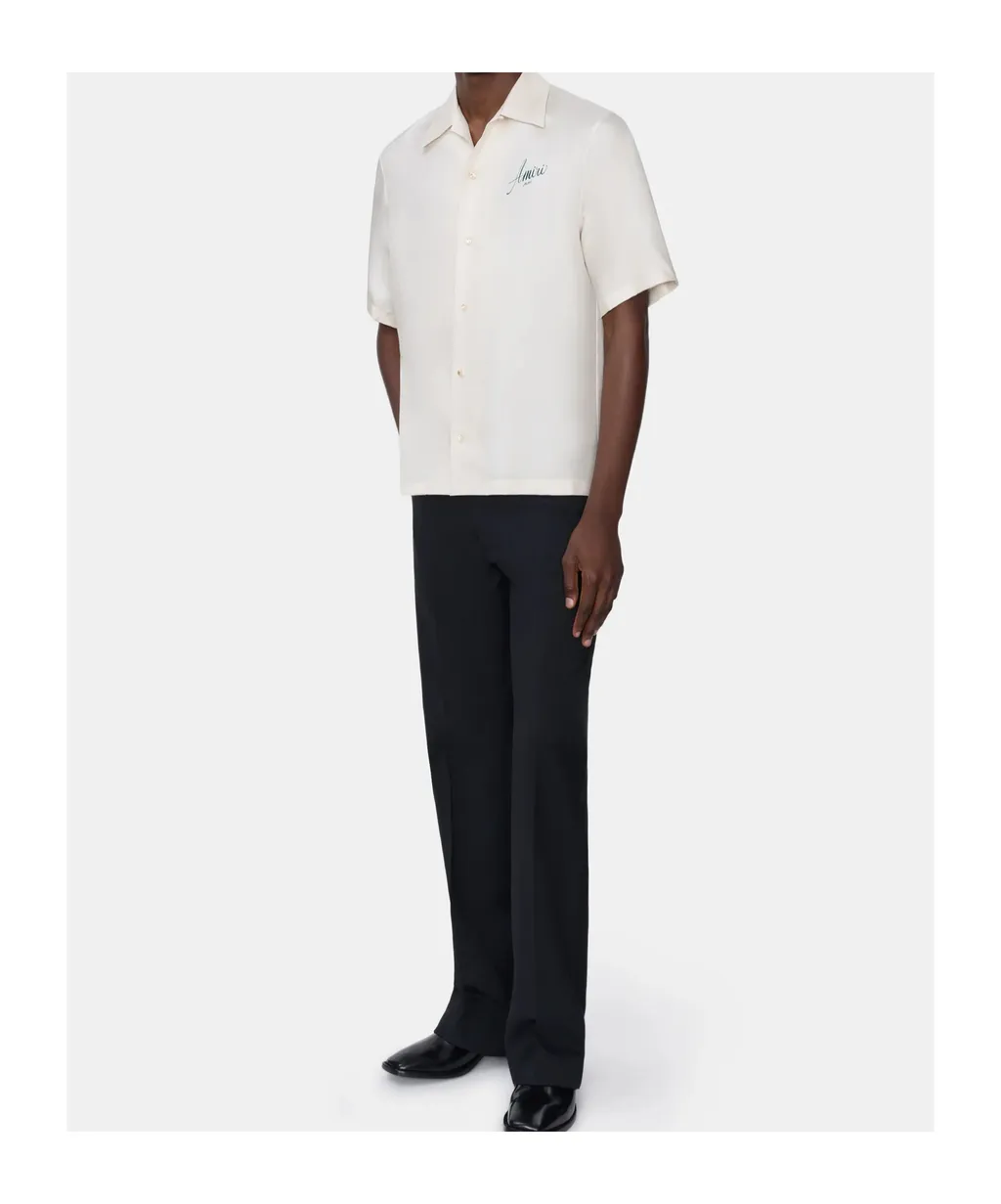 Boot-Cut Flared-Hem Trousers