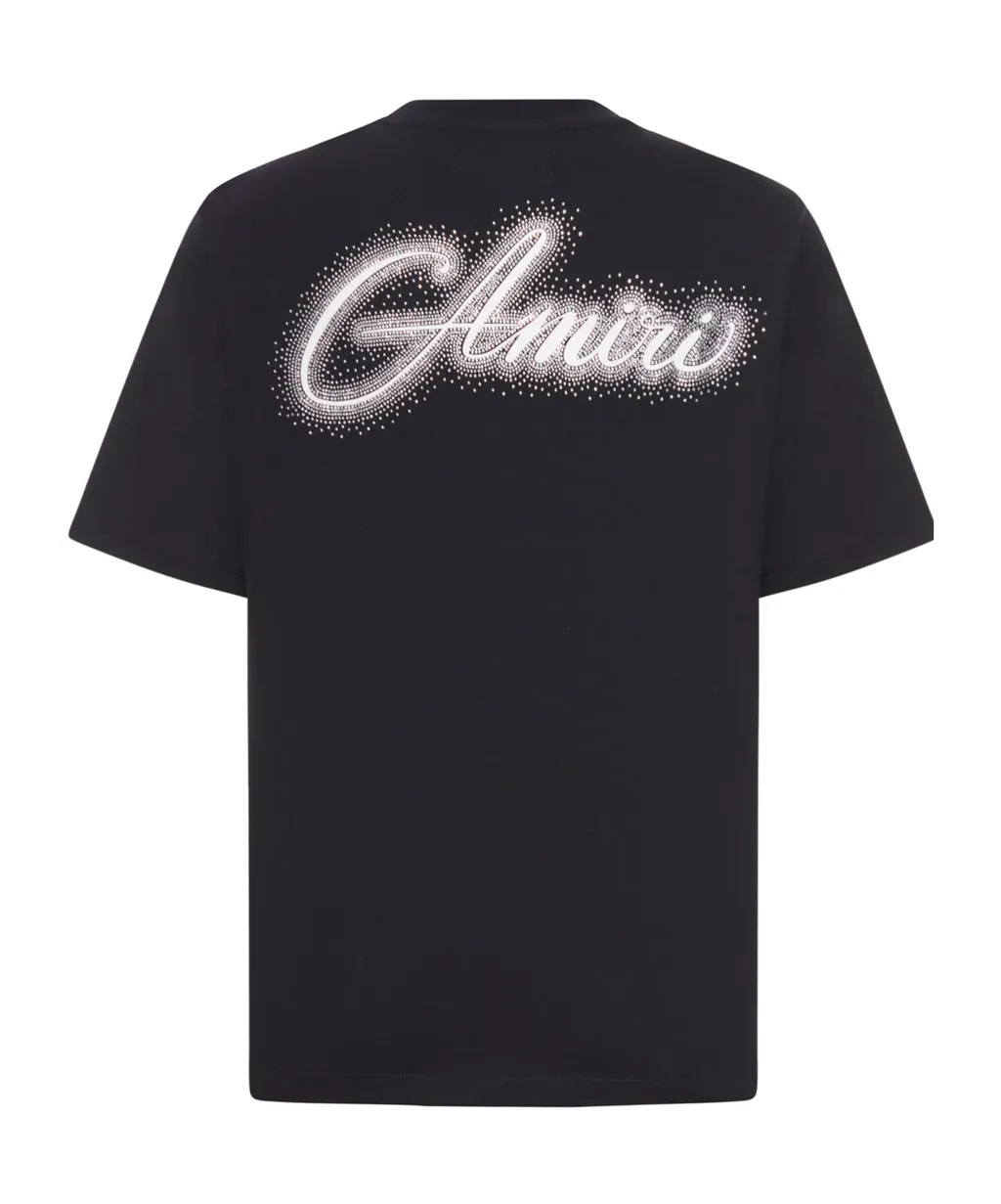 Crystal-Embellishment Cotton T-Shirt