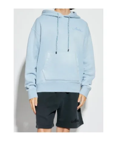 Embroidered-Logo Hoodie