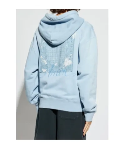 Embroidered-Logo Hoodie