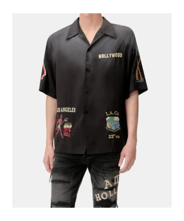 Embroidered Short Sleeve Shirt