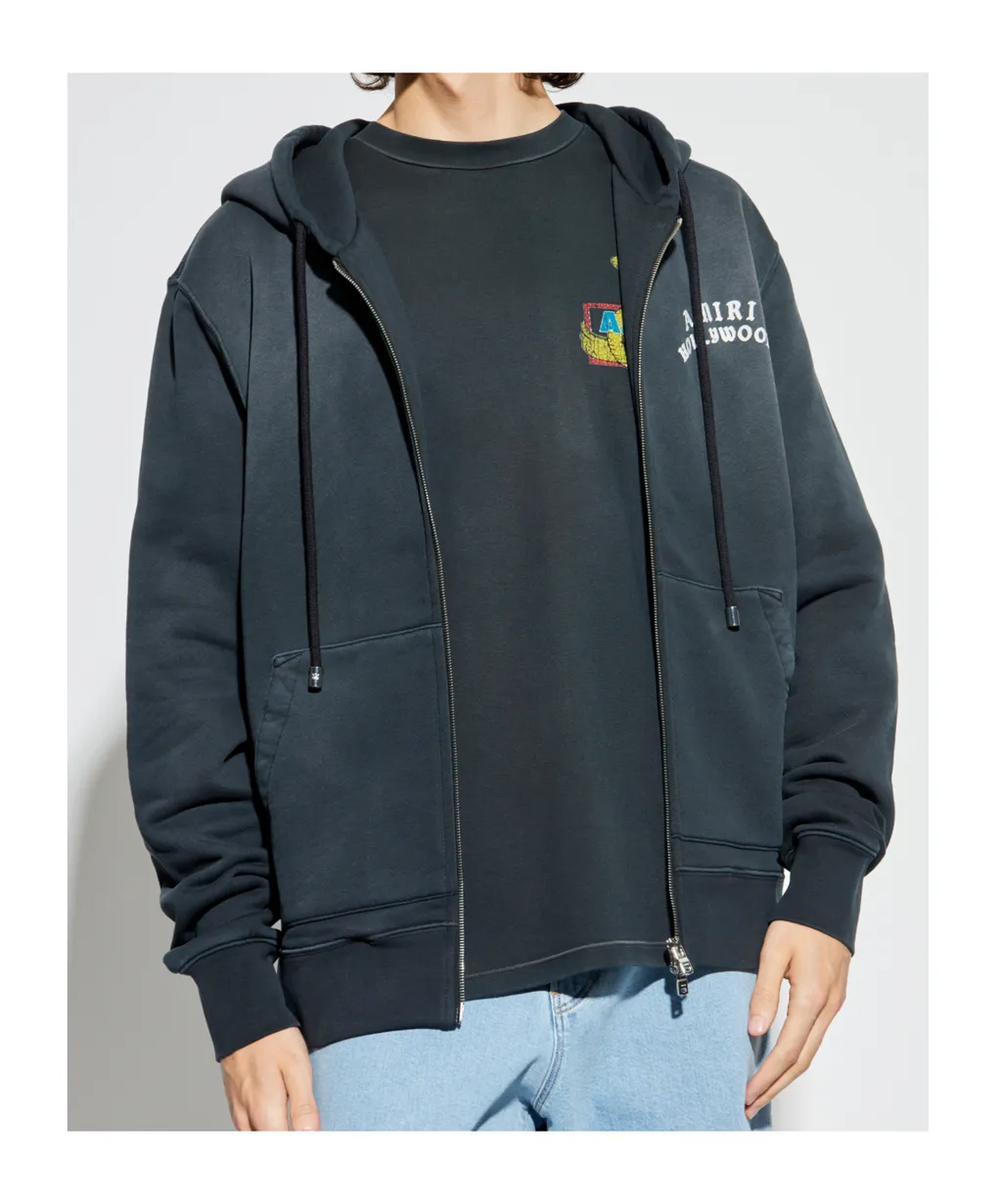 Hollywood-Logo Zip-Up Hoodie