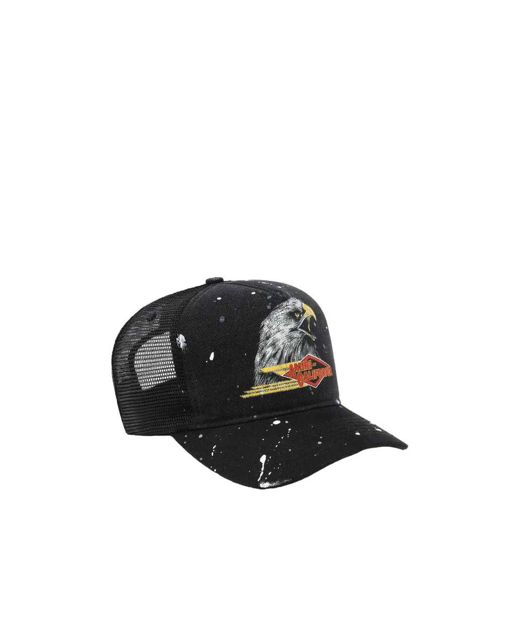 Trucker Eagle-Print Mesh-Back Cap