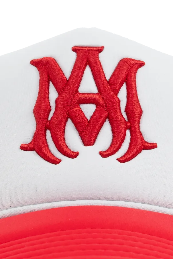 Logo-Embroidered Mesh Trucker Cap