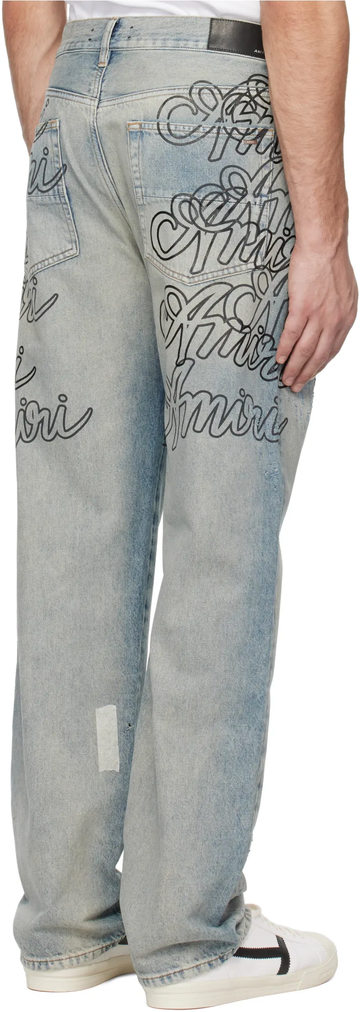 Letter Print Jeans