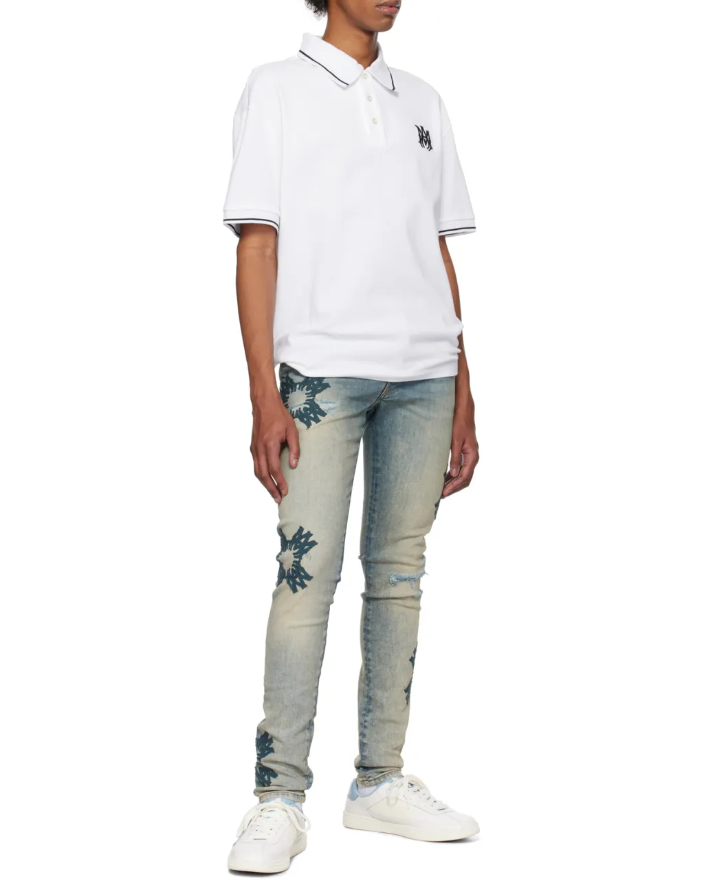 Ma Embroidered Short-Sleeved Polo Shirt