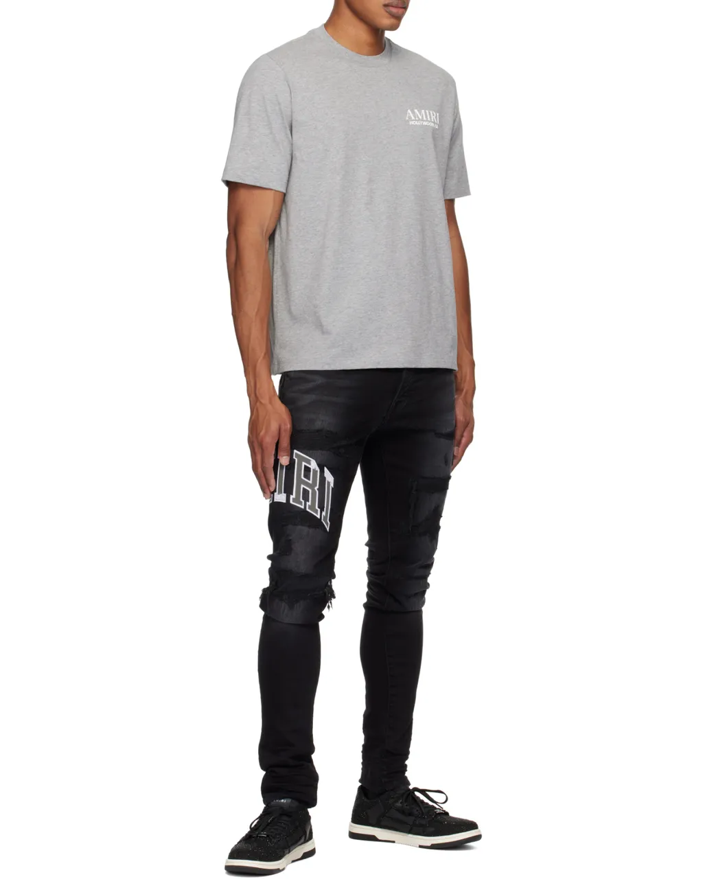 Bones Stacked Cotton T-Shirt