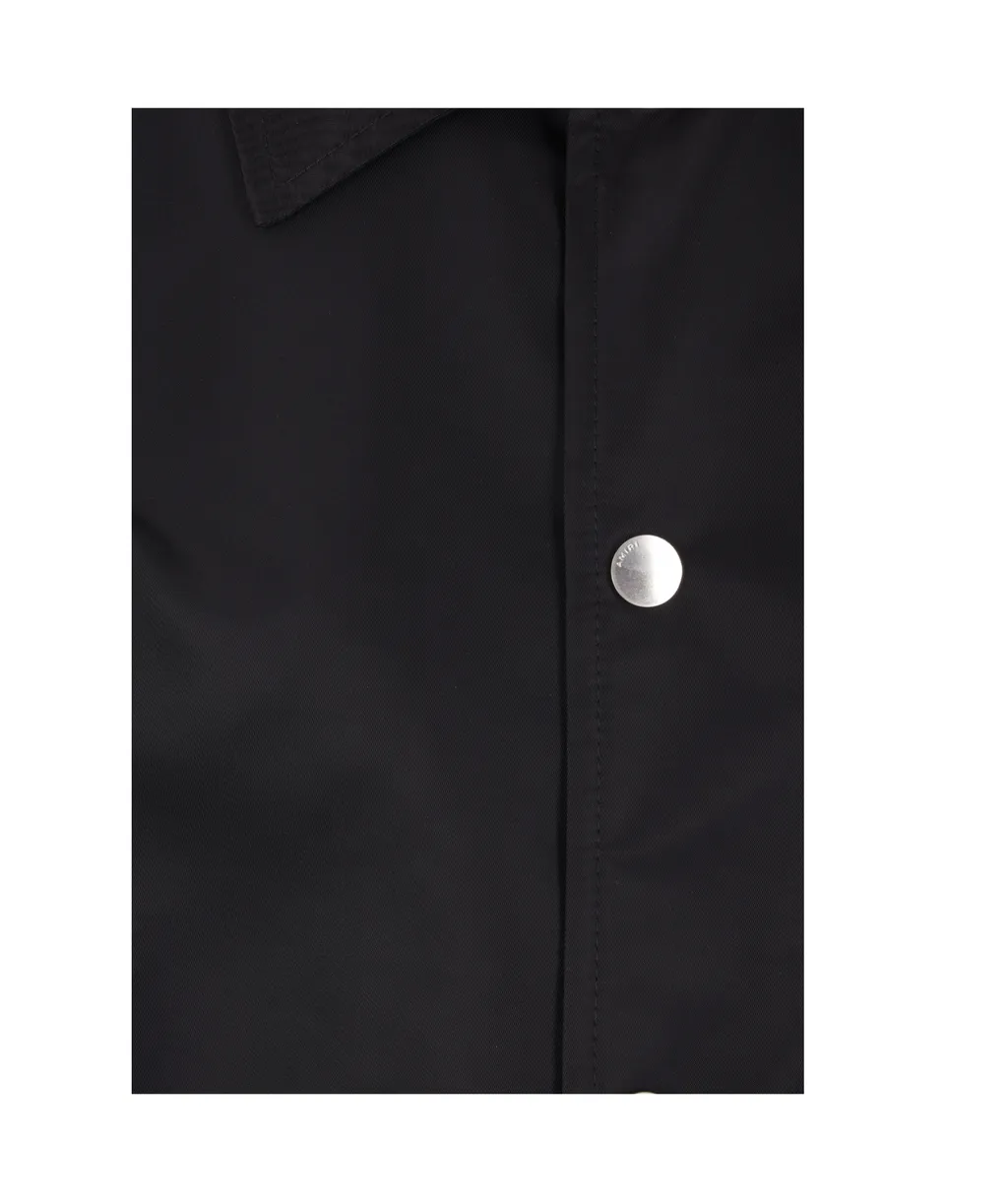 Ma Printed Buttoned Straight Hem Jacket