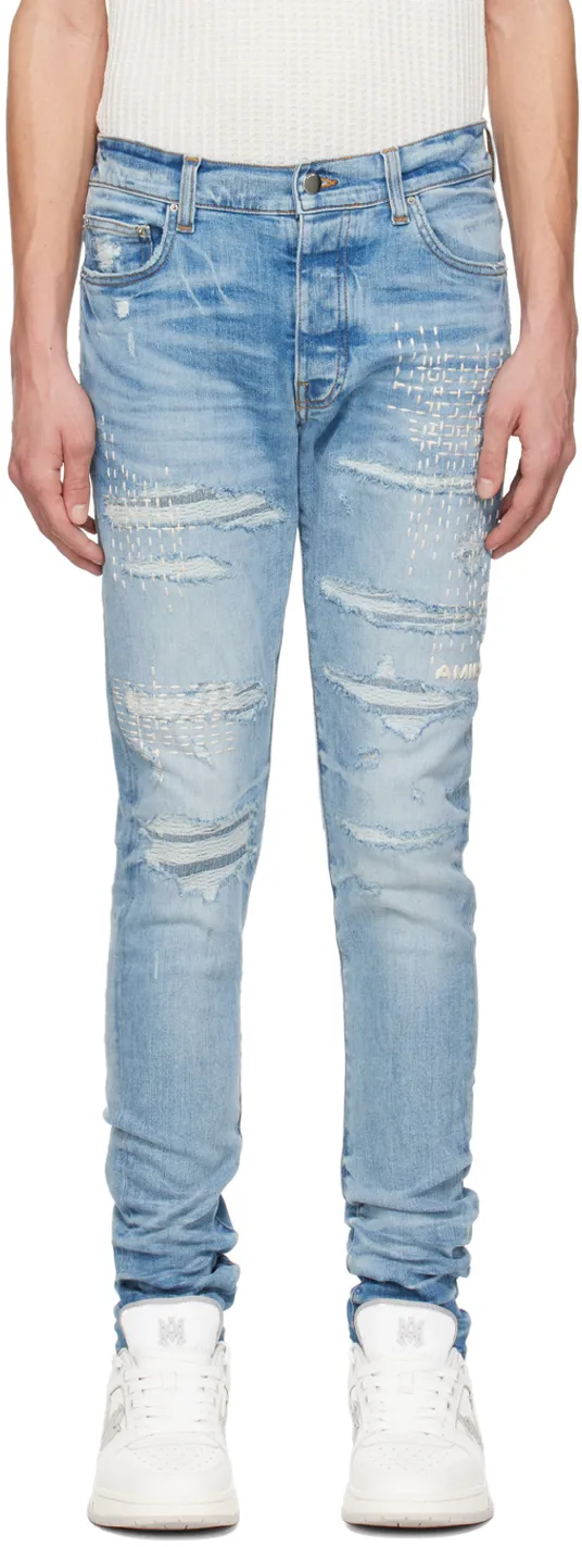 Boro Repair Logo Jeans