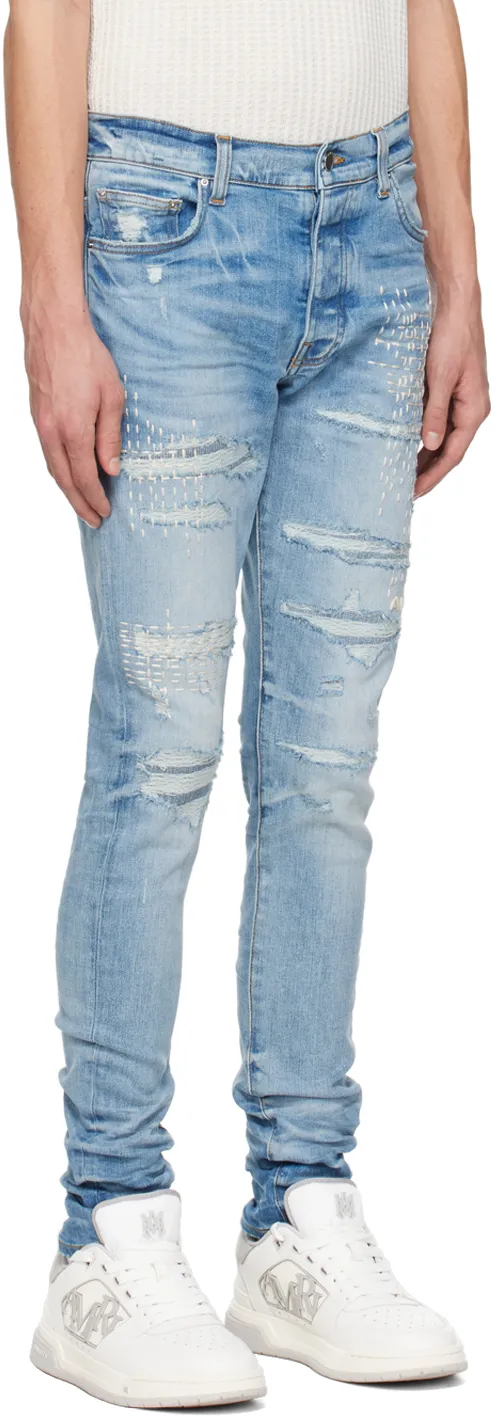 Boro Repair Logo Jeans