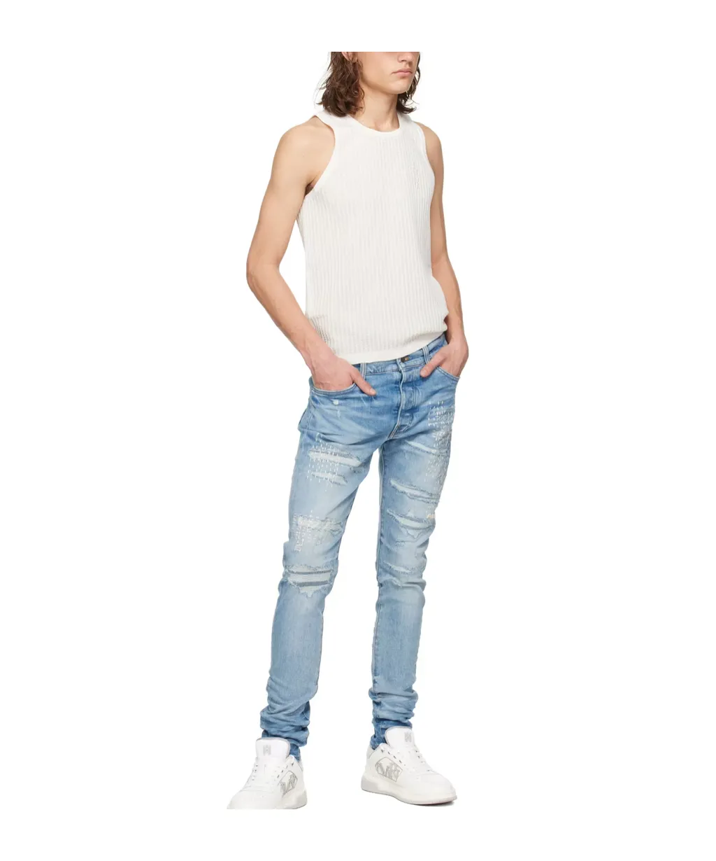 Boro Repair Logo Jeans