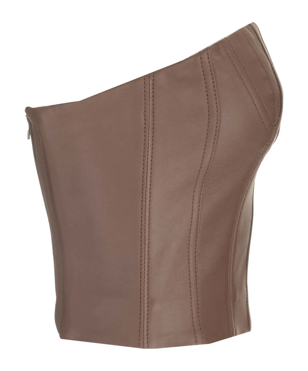 Rib Pleated Tube Top