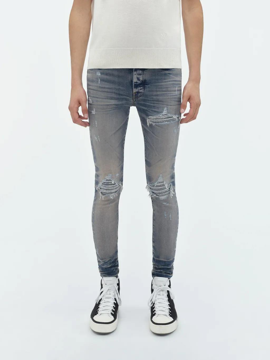 Belt-Strap Jeans