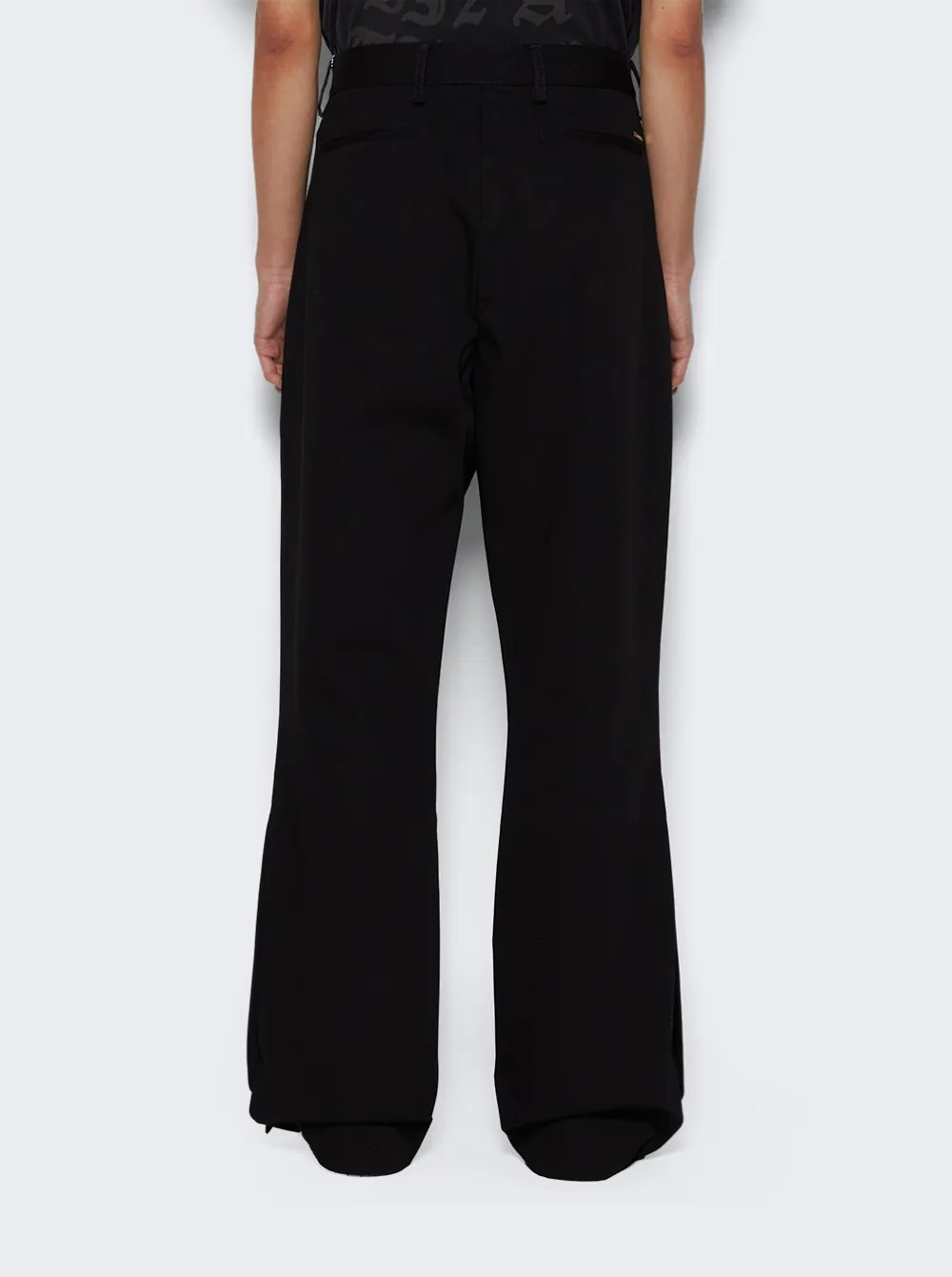 Mid-Rise Flared Trousers