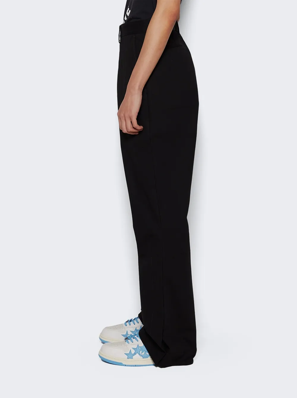 Mid-Rise Flared Trousers