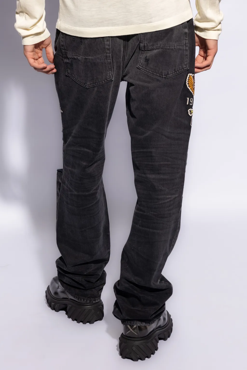 Varsity Straight-Leg Jeans