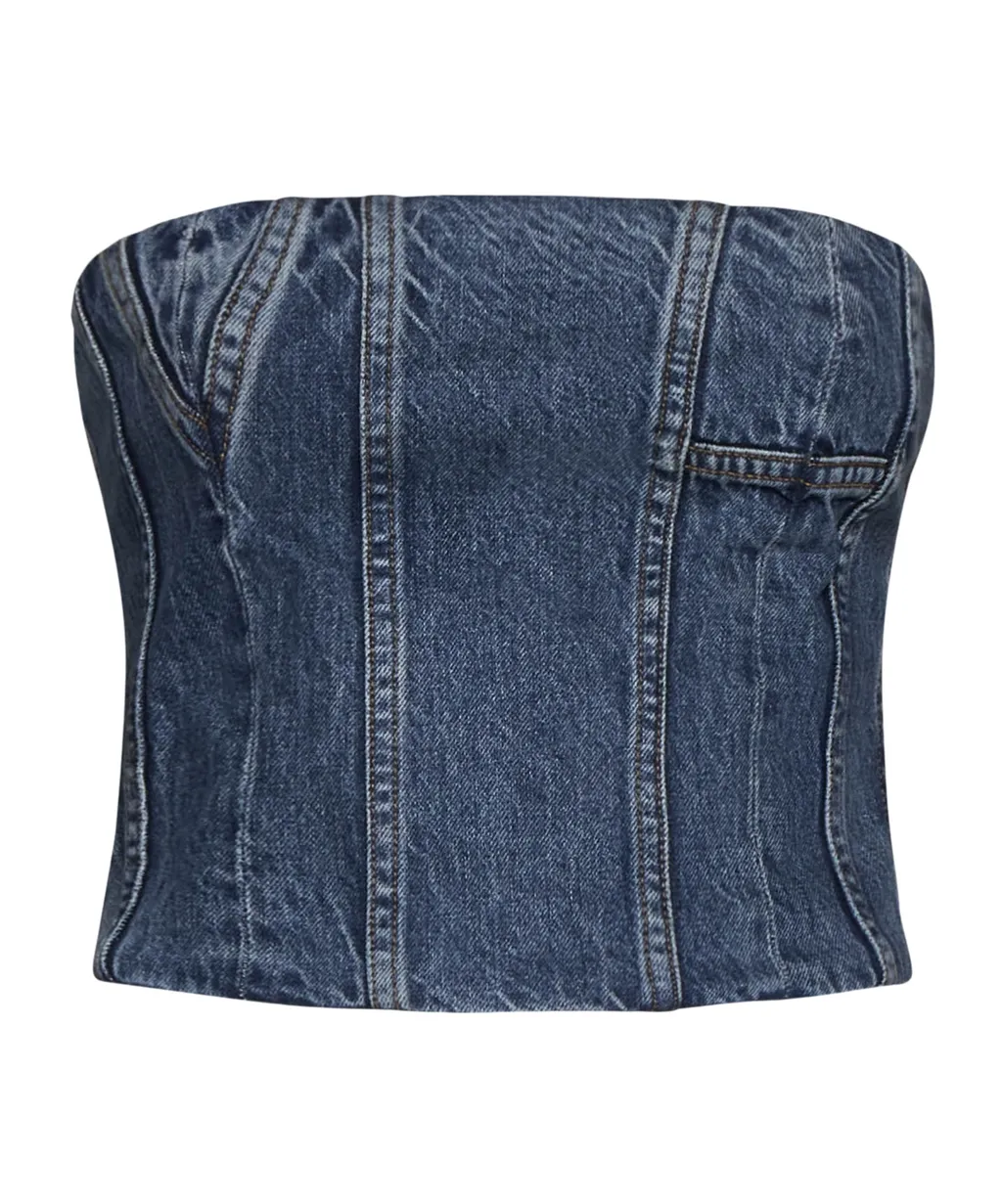 Zipper Denim Vest