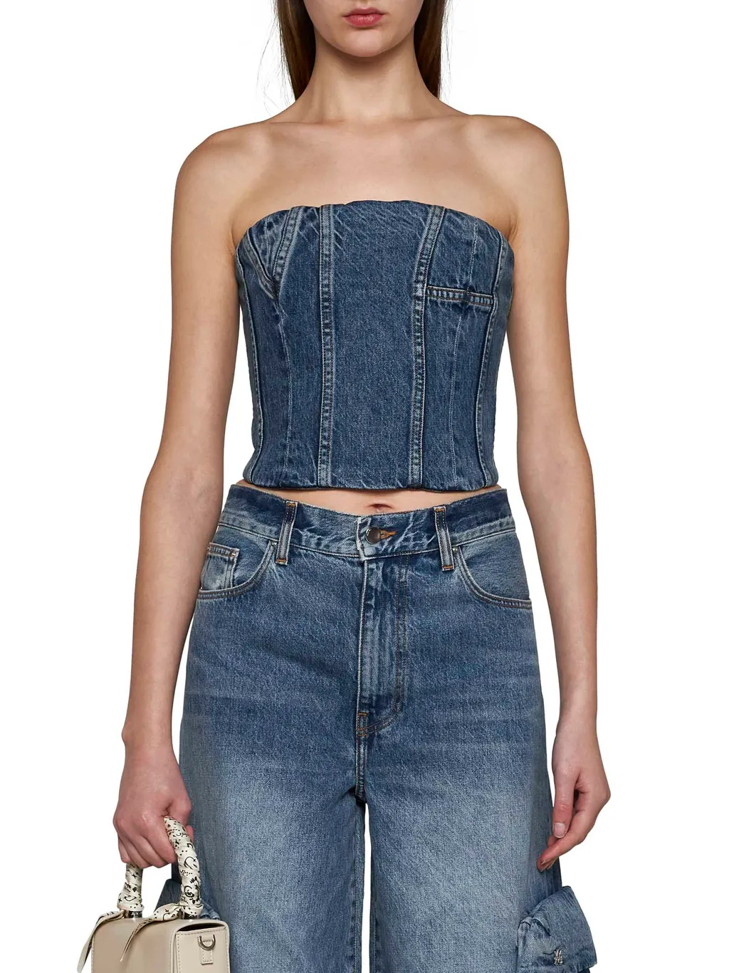 Zipper Denim Vest