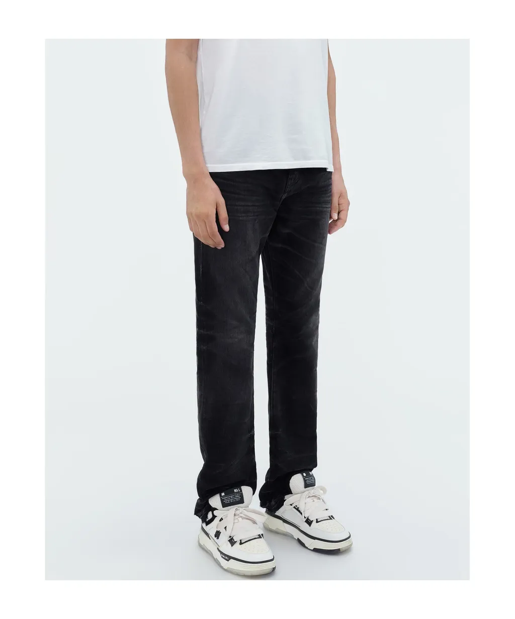Release Hem Straight-Leg Jeans