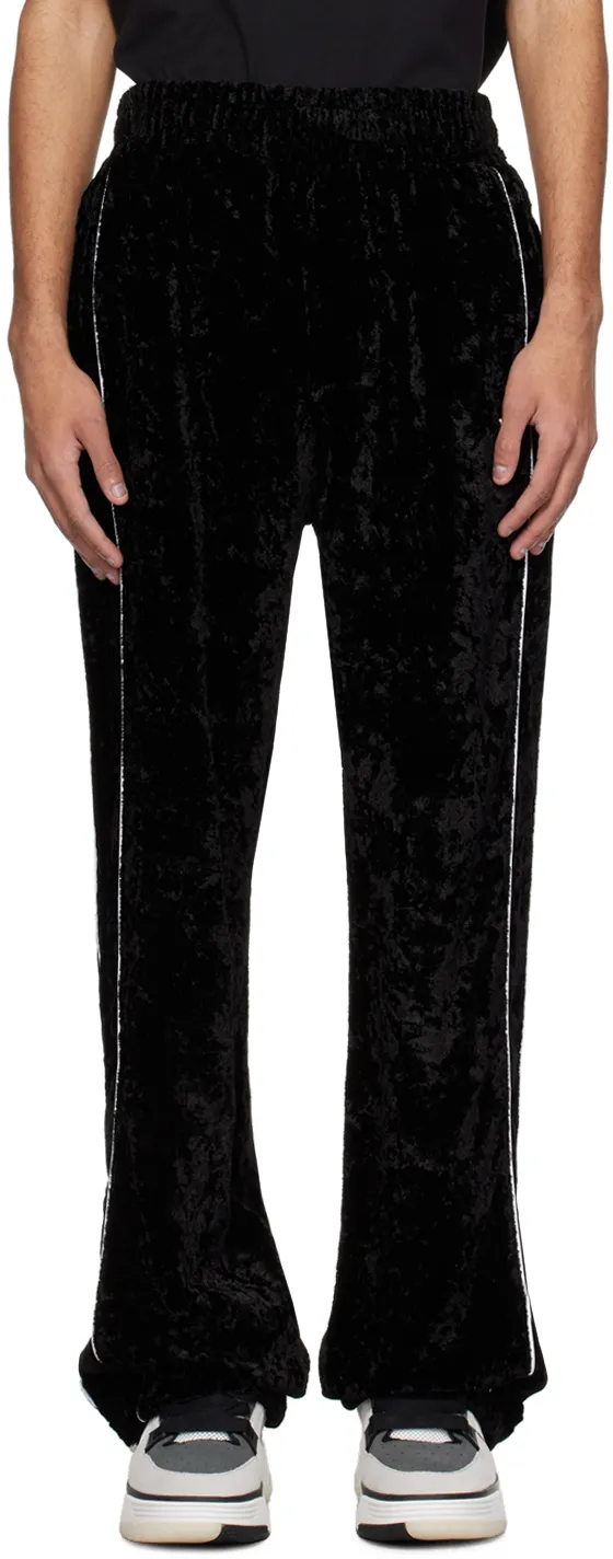 Crushed Straight Leg Track Pants